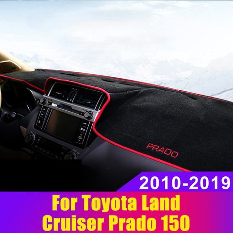 Car dashboard Avoid light pad Instrument Panel cover Mat Carpets LHD For Toyota Land Cruiser Prado 150 FJ150 2010-2017 2022 ► Photo 1/6