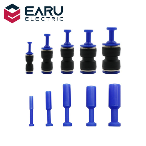 10X Blue Nylon Pneumatic Blanking Plug Hose Tube Push Fit Connector Air Line 4/6/8/10/12MM ► Photo 1/6