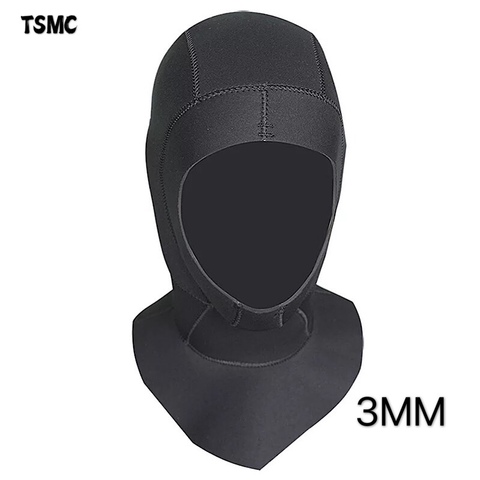 TSMC 3/5MM Neoprene Scuba Diving Hood With Shoulder Snorkeling Equipment Hat Cap Winter Swim Warm Wetsuit Spearfishing Dropship ► Photo 1/6