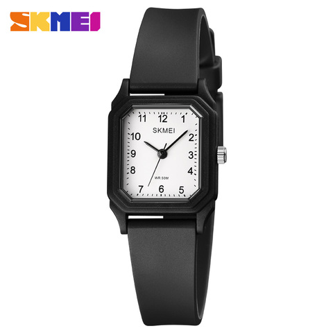 SKMEI Light Thin Girls Quartz Watches Fashion Creative Women Quartz Wristwatches Small Young Lady Watch Clock reloj mujer 1651 ► Photo 1/6