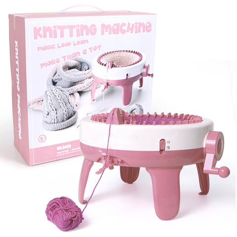 Knitting Machine, 40 Needles Smart Round Weaving Knitting Machine, Knitting Board Rotating Knit Machine for Adults and Kids ► Photo 1/6