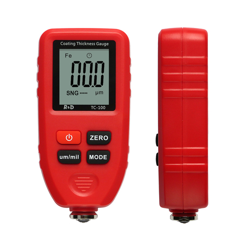 R&D TC100 Coating Thickness Gauge Car Paint Film Thickness Tester Measuring FE/NFE Russian Manual Paint Tool 0.1micron 1300um ► Photo 1/6
