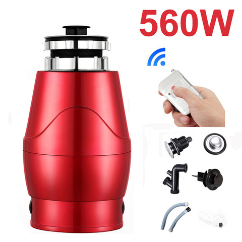 560W Kitchen Garbage Disposal Crusher Food Waste Disposers Stainless Dteel Grinder Appliances ► Photo 1/6