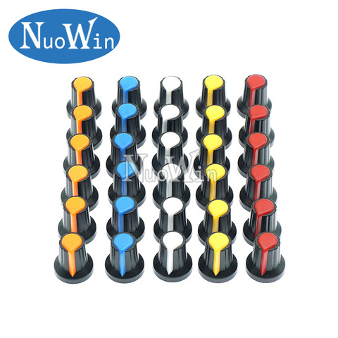 20pcs WH148 potentiometer knob cap Yellow Orange Blue White Red 15X17mm AG2 knob ► Photo 1/1