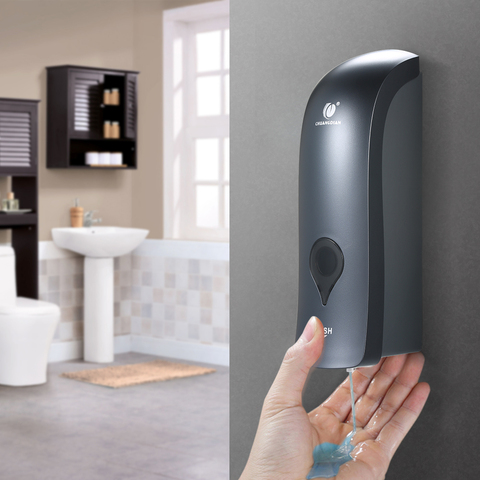 300ml No Drilling Wall Mounted Manual Soap Dispenser Kitchen Bathroom Shower Gel Liquid Shampoo Sanitizer Dispenser Holder ► Photo 1/6