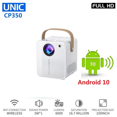 Portable projector Smart LED WiFi with Android 6.0 + 4K support