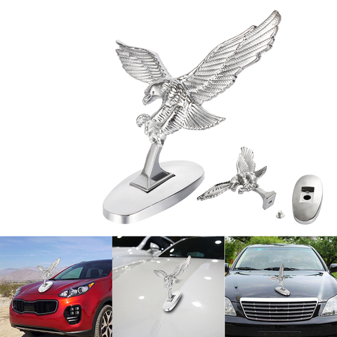 1PC Car Bonnet Front Hood Eagle Ornament Badge Auto Front Cover 3D Eagle Emblem Car Modification Accessories Exterior Decoration ► Photo 1/6