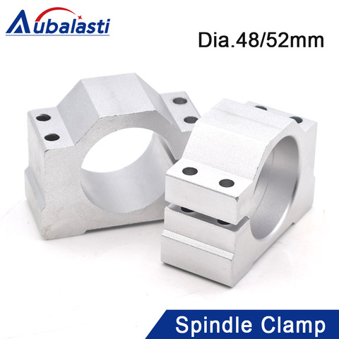 cnc router machine spindle clamp diameter 48mm 52mm spindle motor clamp for 300w 400w 500w 600w Motor Mounts Bracket ► Photo 1/6