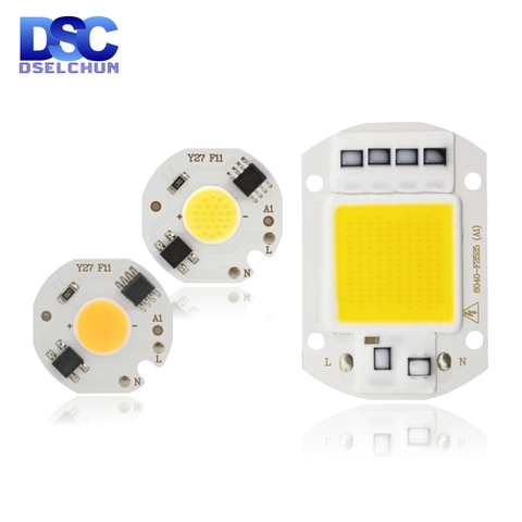 LED COB Chip Lamp 10W 20W 30W 50W 220V Smart IC No Need Driver LED Bulb 3W 5W 7W 9W for Flood Light Spotlight Diy Lighting ► Photo 1/6