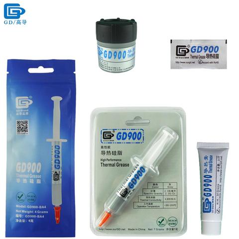 Net Weight 0.5/4/7/30 Grams High Performance GD900 Thermal Conductive Grease Paste Plaster CPU Heat Sink Compound MB BA BR CN ST ► Photo 1/6