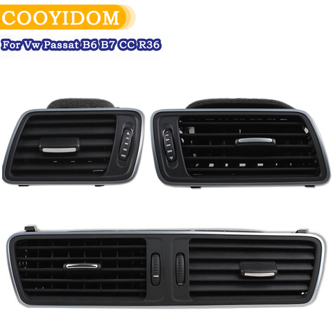 A/C Air Vent Center Console 3AA971315 Air Condition Vents For Vw Passat B6 B7 CC R36 3AB 819 701 A 3AB 819 702 A 3AD 819 728 A ► Photo 1/6