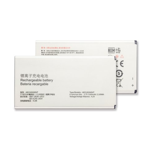 For Philips E570 E571/for XENIUM CTE570 CTE57 Smart Mobile Phone AB3160AWMT Rechargeable Li-ion Battery 3160mAh For Philips E570 ► Photo 1/6