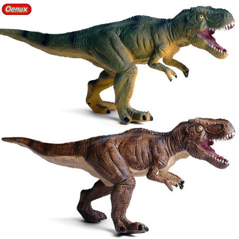 Oenux Classic Jurassic Dinosaur Model Savage T-Rex Walking Tyrannosaur Action Figure Dinosaur World Park Dino Animal Toy For Kid ► Photo 1/6