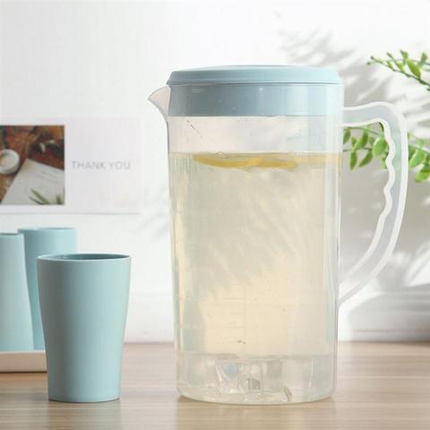 Large Capacity Beverage Storage Container Heat Resistant Cold Water Jug Plastic Juice Pitcher Household Teapot Cold Kettle ► Photo 1/6