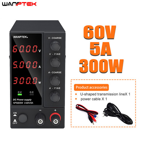 30V 10A Adjustable DC Laboratory Power Supply Adjustable 60V 5A Voltage Regulator Stabilizer Switching Power Supply NPS3010W605W ► Photo 1/6