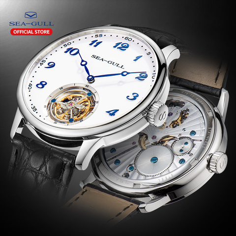 seagull watch men tourbillon mechanical watch luxury watch Manual winding mechanical watch mens luxury Business  skeleton watch ► Photo 1/6
