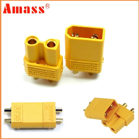 10pcs Amass XT30U Male Female Bullet Connector Plug the Upgrade XT30 For RC FPV Lipo Battery RC Quadcopter (5 Pair) ► Photo 1/5