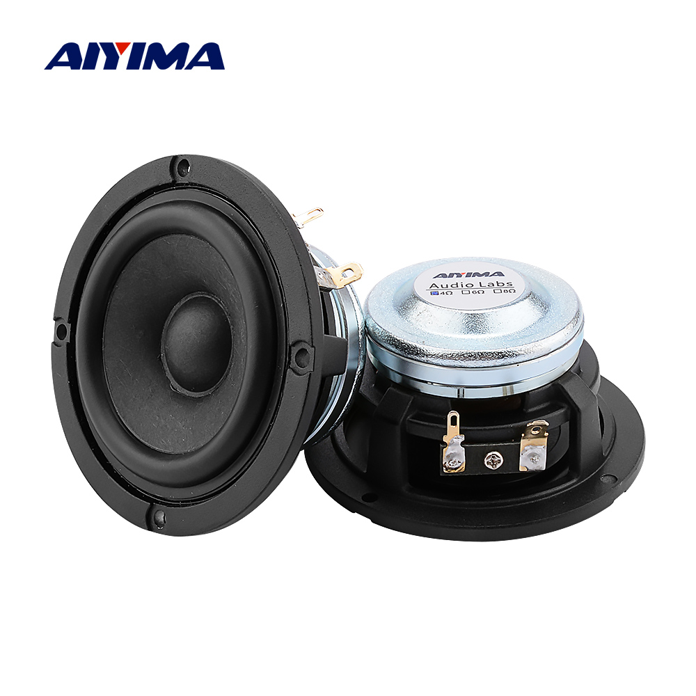2Pcs 2 Inch 4 Ohm 10W Full Range Speakers - Small Audio Woofers For DIY Projects