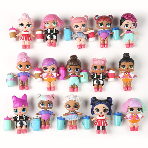 4pc/set lol Doll Clothes Shoes Bottle L.O.L. SURPRISE! Big 8cm Girl Sister Doll Set LOL Playing Dolls Kids DIY Toy Gift ► Photo 1/5