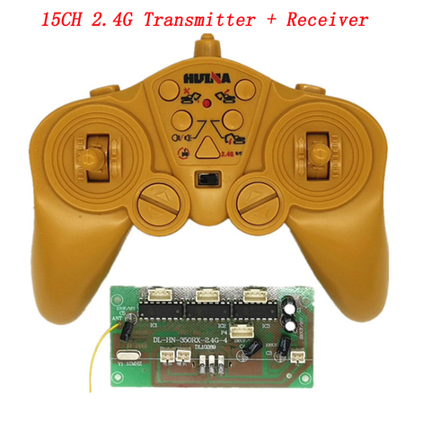 DIY Huina 350/550/570 RC Excavator Parts 15CH 2.4G DC 3V Remote Controller  3.6-8.4V 1.5A Receiver Board 50m Wireless Control ► Photo 1/6