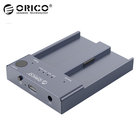 ORICO M2P2-C3-C Dual Bay M.2 NVMe SSD Docking Station 10Gbps USB 3. 1 Type-C Solid State Hard Disk Multi-disk Copy Cloning Dock ► Photo 1/6