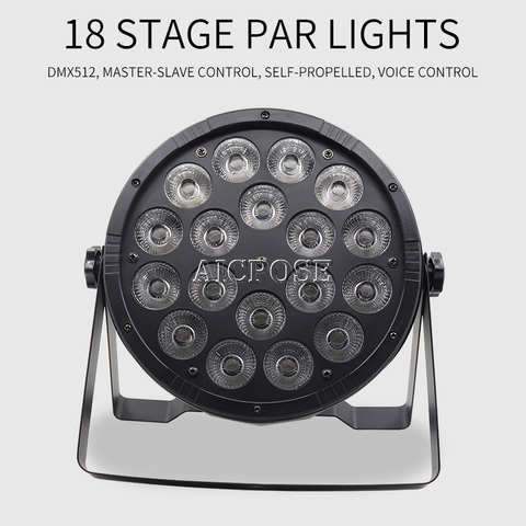 18x12W RGBW 4in1 Led Par Light 18*12w With DMX512 Disco lights professional stage DJ Equipment Wedding Disco Stage Lighting ► Photo 1/6