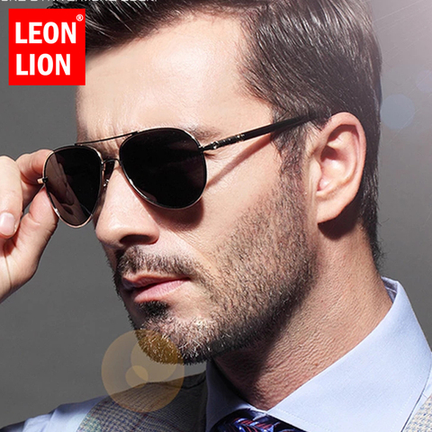LeonLion 2022 Polarized Sunglasses Men Vintage Glasses For Men Polarized Retro Eyeglasss Men Brand Gafas De Sol De Los Hombres ► Photo 1/6