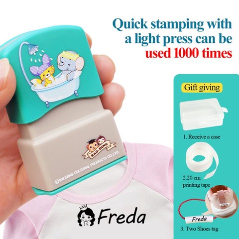 Custom-Made Baby Name Stamp DIY For Children Name Seal Student Clothes Chapter Not Easy To Fade Security Name Stamp Sticker ► Photo 1/6