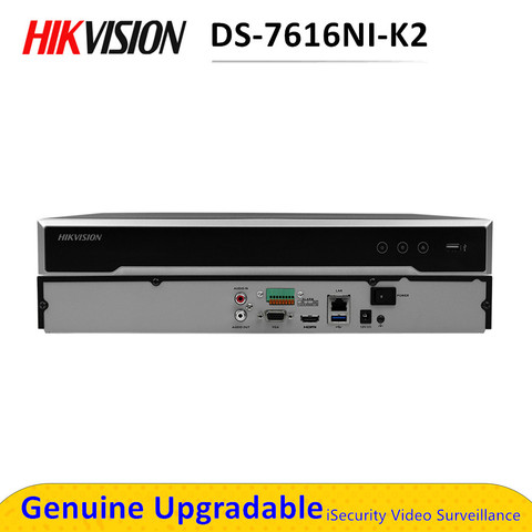 Hik DS-7616NI-K2 16CH Max supports 8MP IPC 4K H.265 NVR English Version Network Digital Video Recorder ► Photo 1/1
