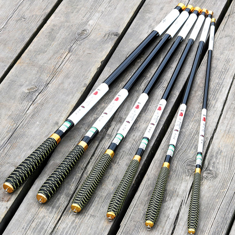 JOSBY Carp Fishing Rod Carbon Fiber Stream Telescopic Hand Pole 2.7m Tackle Vara De Pesca Feeder Soft sweat woven handle ► Photo 1/6