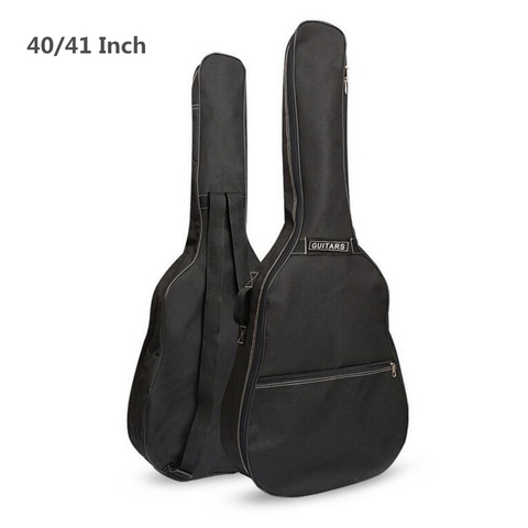 40 / 41 Inch Guitar Bag Carry Case Backpack 600D Oxford Acoustic Folk Guitar Gig Bag Cover with Double Shoulder Straps ► Photo 1/6