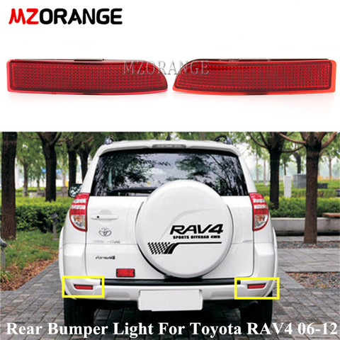 Left/Right Rear Bumper Light For Toyota RAV4 2006-2012 Rear Reflector Bumper Brake Light Rear Tail Light Car Styling ► Photo 1/6