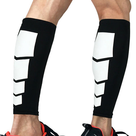 Compression Calf Sleeves Sports Running Leg Foot Support Brace Shin Ankle Socks ► Photo 1/6