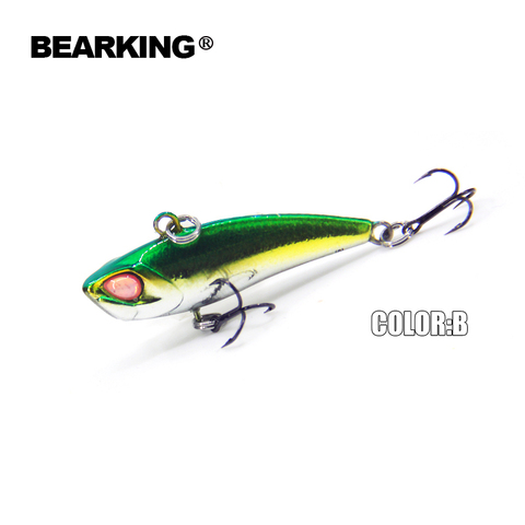 Bearking Fishing tackle Hot model 5pcs/lot  fishing lures hard bait minnow 5mixed colors,  vib(lip less) 40mm 3.8g, sinking ► Photo 1/6