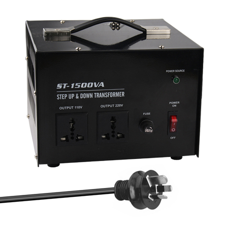 Model ST-1500 1500W 220V-110V and 110V-220V Step up&Down Transformer Voltage Converter for Home Use ► Photo 1/5
