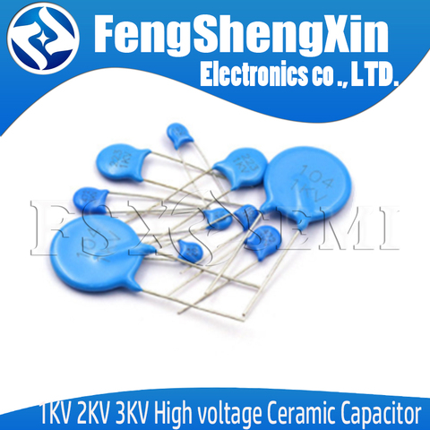 20pcs 1KV 2KV 3KV High voltage Ceramic Capacitor 5PF 30PF 47PF 56PF 100PF 220PF 1NF 2.2NF 3.3NF 4.7NF 10NF 100NF 471 222 223 103 ► Photo 1/1