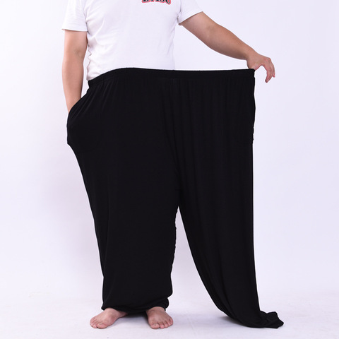 Men's big pants 260KG plus size 15XL 16XL loose stretch large size 66 60 62 summer casual pants black 50 52 54 56 58 ► Photo 1/6