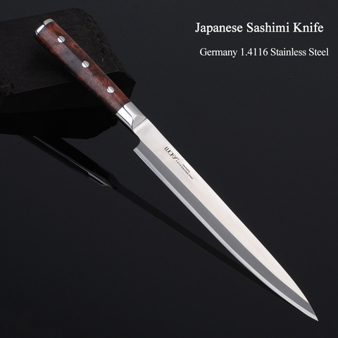 9.5''10.5'' Japanese Kitchen Knife German 1.4116 Steel Sushi Sashimi Fish Filleting Salmon Cooking Knife with Scabbard 8.1.2G ► Photo 1/6