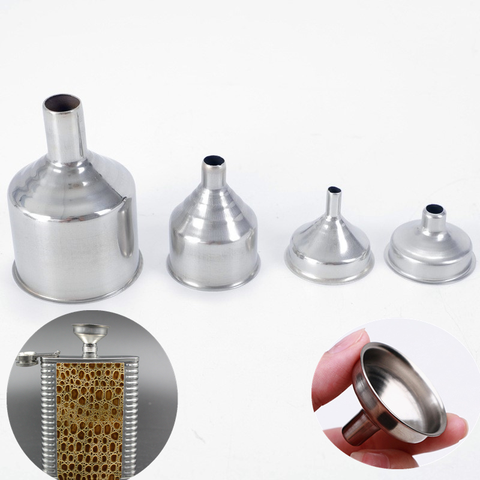 1PC Portable Functional Stainless Bar Liquor Wine Flask Funnel Small Mouth Funnels for Filling Hip Flask Beer Liquid Bar Tools ► Photo 1/6