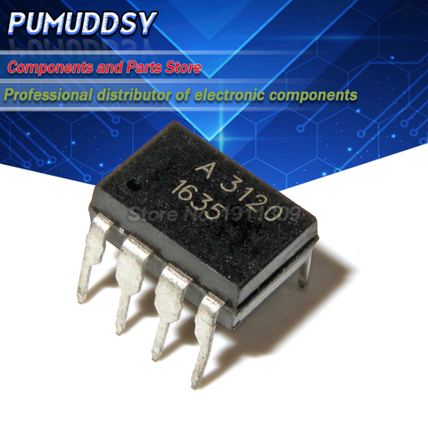 10PCS Optocouplers HCPL-3120 HCPL3120 3120 A3120 DIP8 IC ► Photo 1/1