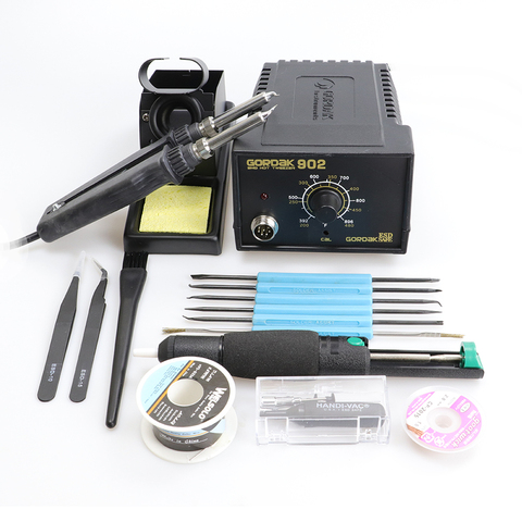 GORDAK constant temperature soldering station 902 adjustable electric heating tweezers clip desoldering tool 220V 75W ► Photo 1/6