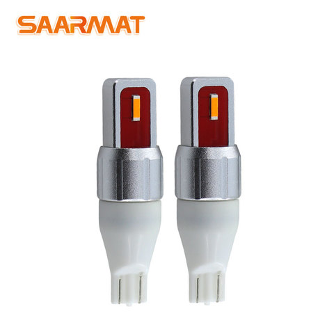 2PC T15 W16W WY16W 15 SMD 2835 LED CANBUS NO ERROR Car Tail Bulb Brake Light Auto Reverse Lamp Turn Signals white yellow amber ► Photo 1/6