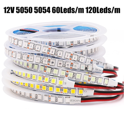 5M 600 LED 5054 LED Strip Light Waterproof DC12V RGB LED Tape Brighter Than 5050 Cold White/Warm White/Ice Blue/Red/Green/blue ► Photo 1/6