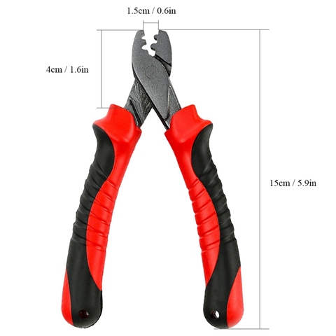 Fishing Crimping Pliers For Fishing Line Barrel Sleeves Fishing Cutter Scissors Fishing Tackle For Grip Hooks Split Rings ► Photo 1/6