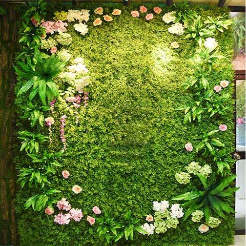 New Artificial Plant Lawn DIY Background Wall Simulation Grass Leaf Wedding  Decoration Green Wholesale Carpet Turf  Home Decor ► Photo 1/6