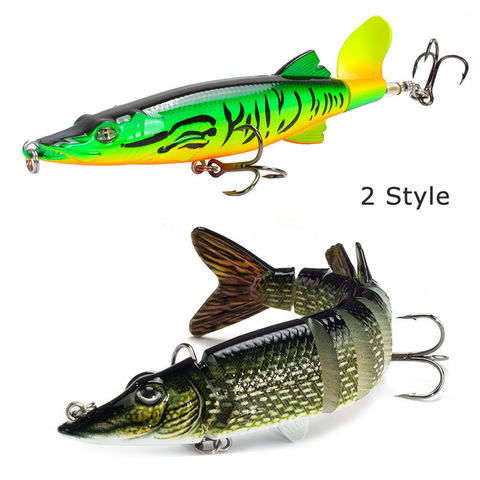 12.5cm 20g 9-segement Isca Artificial Pike Lure Muskie Fishing Lures Swimbait Crankbait Hard Bait Fishing Accessory ► Photo 1/6