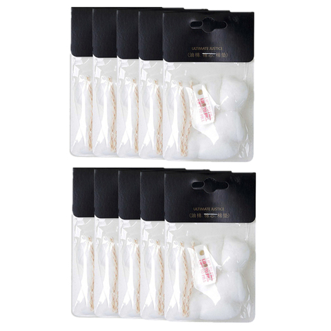 10Pcs/Pack Oil Absorbent Cotton Core Wicks Cotton Pads Kit For Kerosene Oil Petrol Lighter Universal Replacement Accessories ► Photo 1/6