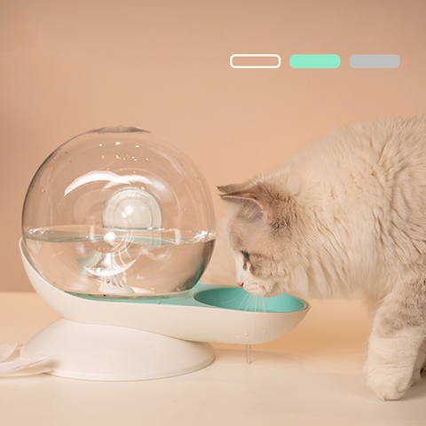 Automatic Refill Cat Water Dispenser Snail Shaped for Dog Cats Feeder Pet Drinking Bowls Self-Dispensing Gravity Waterer 2.8L ► Photo 1/6