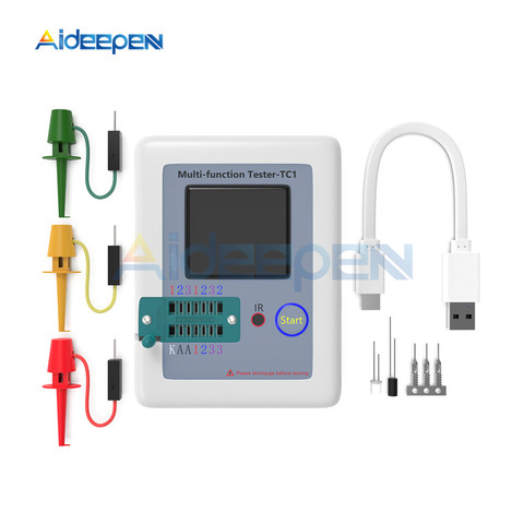 T7 TC-T7-H TCR-T7 LCR-TC1 Colorful Display Multifunctional TFT Backlight Transistor Tester For Diode Triode Capacitor Resistor ► Photo 1/6