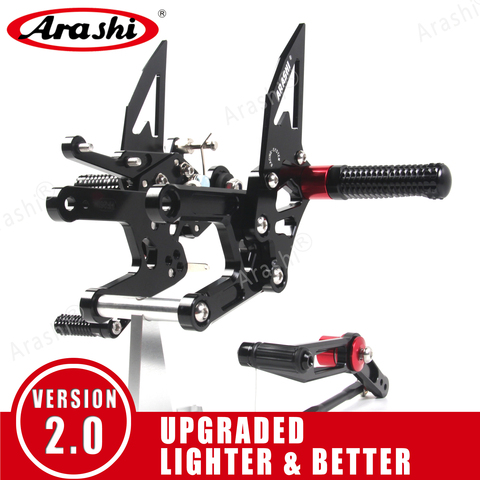 Arashi For YAMAHA YZF R6 2003 - 2022 CNC Adjustable Footrest Motorcycle Rearset Footpegs YZF-R6 2011 2012 2013 2014 2015 2016 ► Photo 1/6